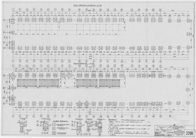 3208_СтапельныйЦех_ПланСвайногоОснования_Фундамент_1961